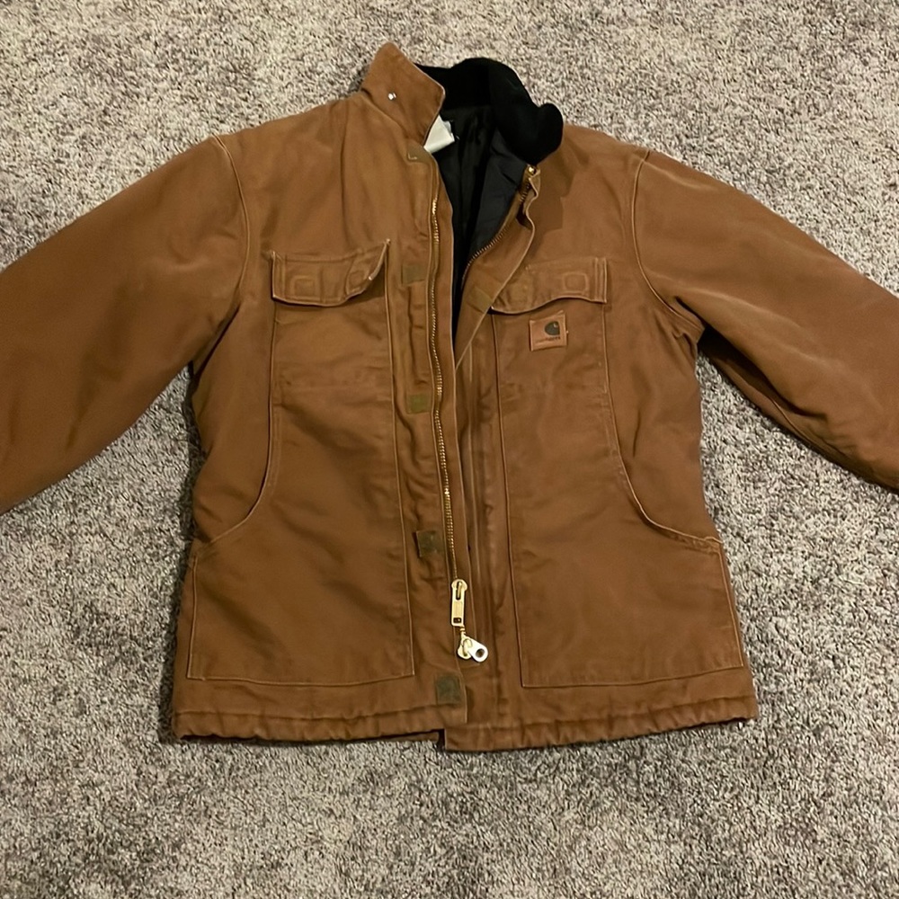 Carhartt Quilt Lined Sandstone Duck Arctic Traditional Coat